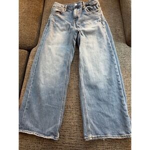 Quince Light Blue Wide Leg Jeans